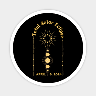 2024 Total Solar Eclipse April 8th Magnet